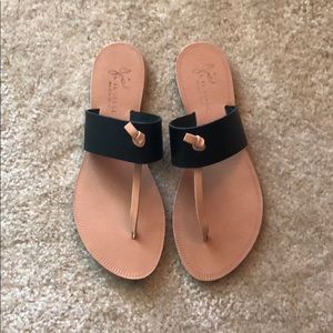 Black and Calf strap sandal